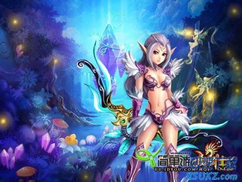 图2：简单游魔骑士新服火爆开启，Q币简单币疯狂派送