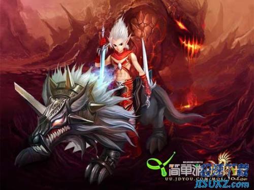 图3：简单游魔骑士新服火爆开启，Q币简单币疯狂派送