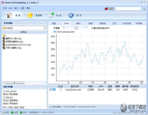 Warcraft RepKing APM分析