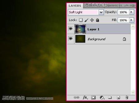 图3：Photoshop制作梦幻光线效果