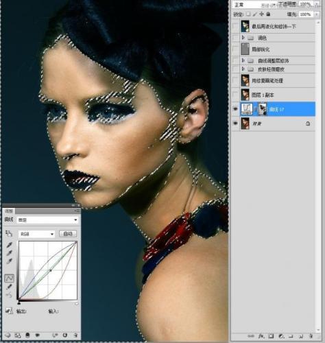 图3：Photoshop模特妆容片修饰教程
