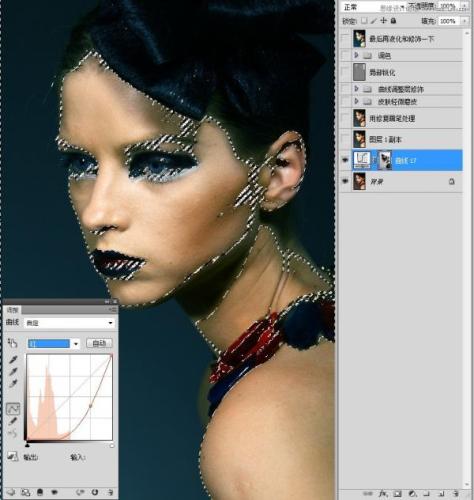 图4：Photoshop模特妆容片修饰教程