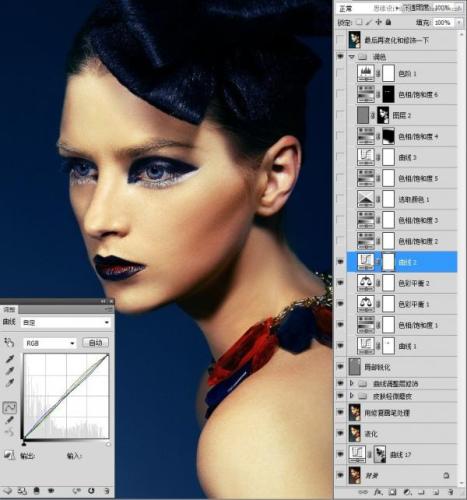 图19：Photoshop模特妆容片修饰教程