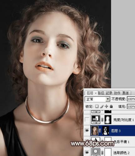 图15：Photoshop淡黄肤色设计教程