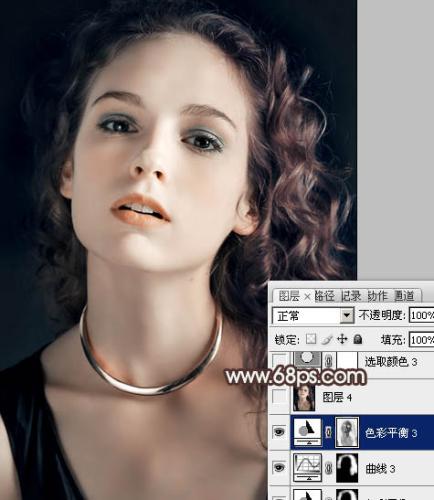 图22：Photoshop淡黄肤色设计教程