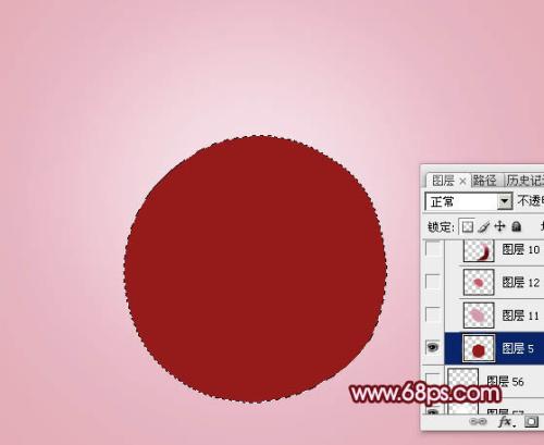 图6：Photoshop红色布林制作教程