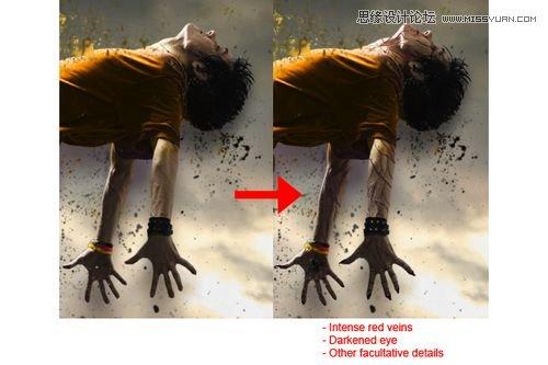 图8：Photoshop制作爆发力特效