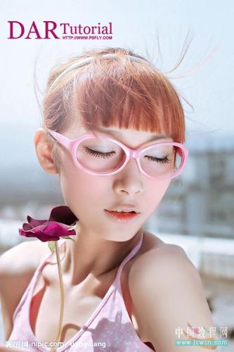 图2：Photoshop发暗MM照片美化