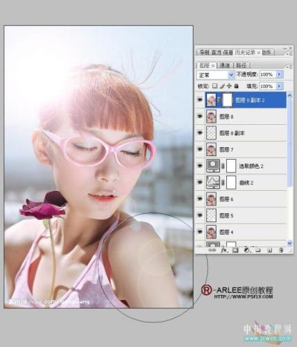 图22：Photoshop发暗MM照片美化