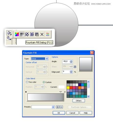 图4：CorelDraw绘制手表教程