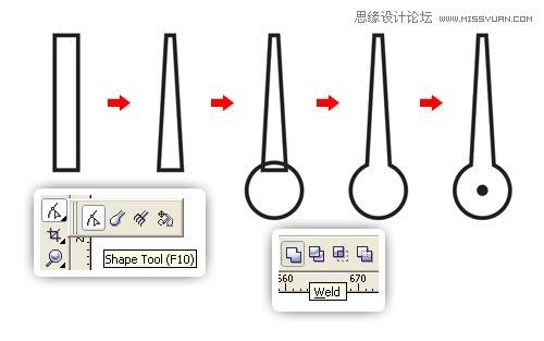 图25：CorelDraw绘制手表教程