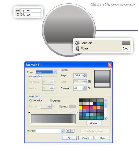 图5：CorelDraw绘制手表教程