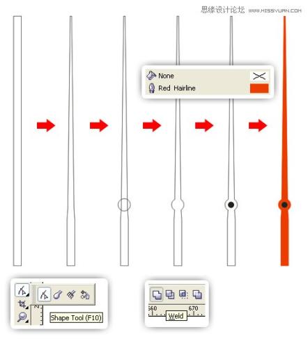 图32：CorelDraw绘制手表教程