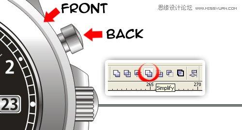 图61：CorelDraw绘制手表教程