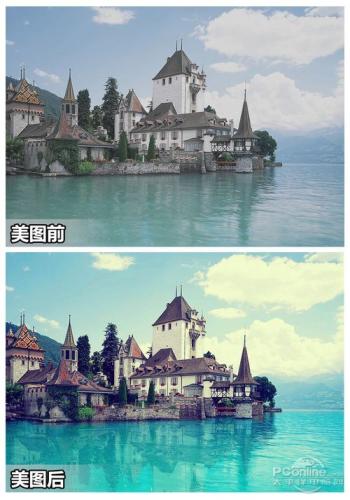 先看看对比效果图