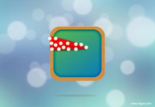 图16：PS制作圣诞iphone icon图标教程