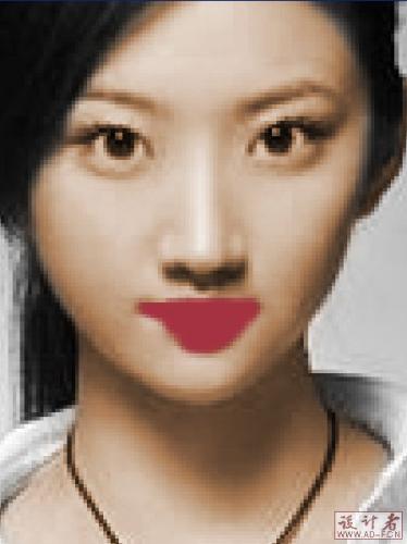 图16：用Photoshop给黑白美女照片上色