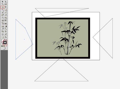 图11：Illustrator鼠绘教程之绘制国画水墨对竹虛君子
