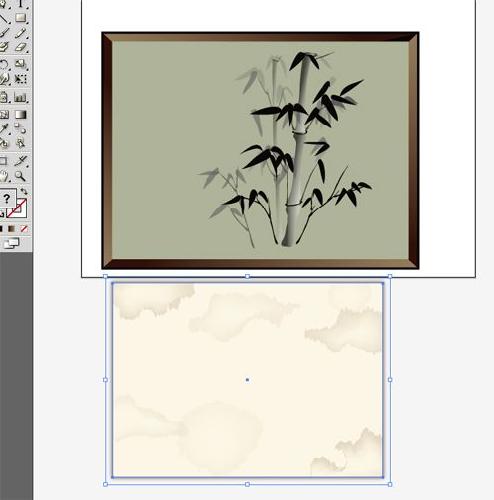 图15：Illustrator鼠绘教程之绘制国画水墨对竹虛君子