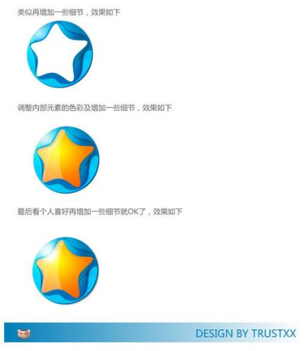 图5：Fireworks让一个普通的图标蜕变