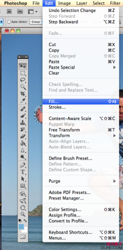 图8：Photoshop CS5内容识别去除多余路人