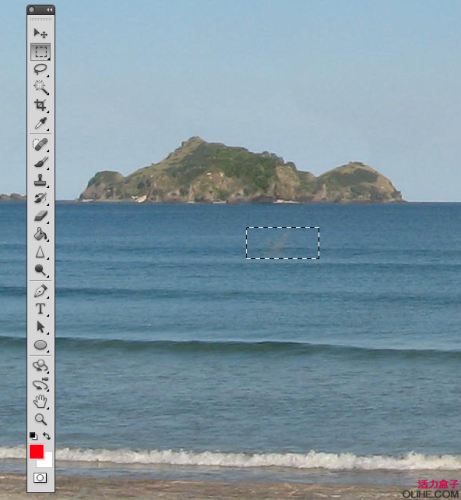 图13：Photoshop CS5内容识别去除多余路人