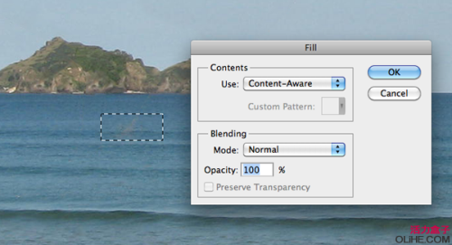 图14：Photoshop CS5内容识别去除多余路人