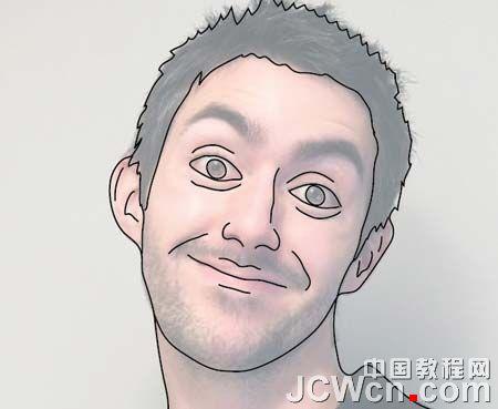 图5：Illustrator制作插画人物个性名片