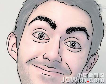 图6：Illustrator制作插画人物个性名片