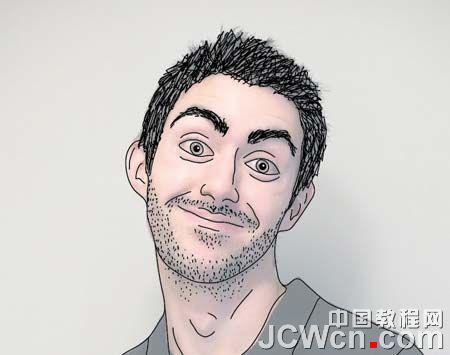 图8：Illustrator制作插画人物个性名片