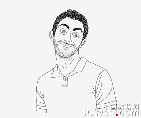 图9：Illustrator制作插画人物个性名片