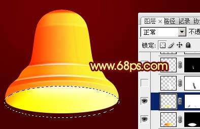 图25：Photoshop制作金色圣诞铃铛