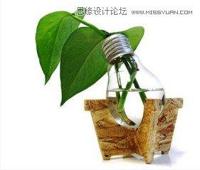 图1：Photoshop灯泡中的金鱼教程