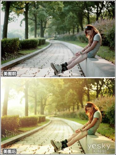 效果对比图