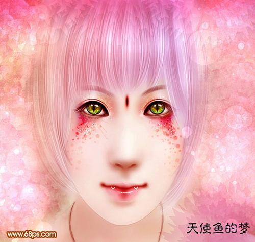 图2：PS将美女图添加彩妆效果完美教程