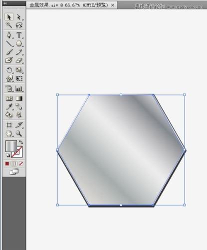 图9：Illustrator多边形工具绘制质感素材