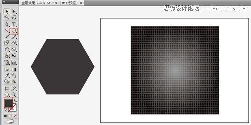 图7：Illustrator多边形工具绘制质感素材