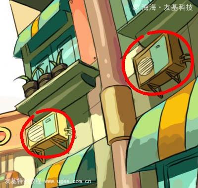 图11：photoshop鼠绘出城市小巷中欢跳的少年