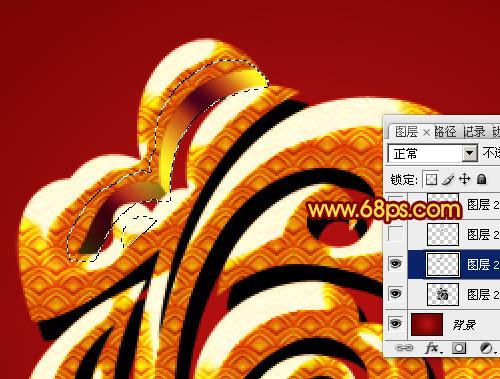 图19：Photoshop设计古典金色立体福字教程