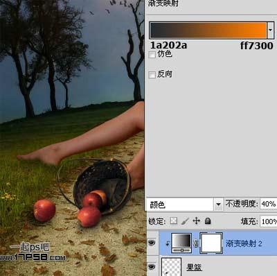 图13：PS为热吻中的情侣换个月光场景