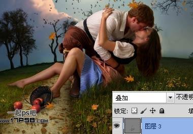 图16：PS为热吻中的情侣换个月光场景