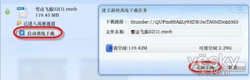 图4 使用离线通道加速