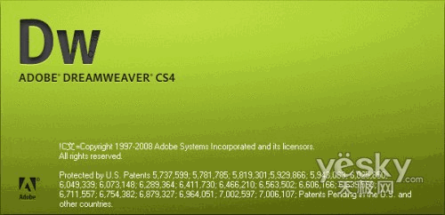 图1：Dreamweaver CS4 Prerelease界面