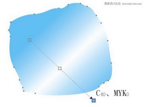 图3：CorelDRAW绘制质感冰块橙子