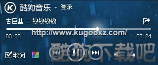 勾选歌词选项