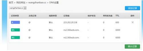 图3：第二步需要确认DNS记录
