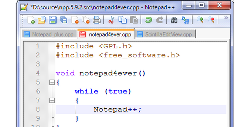 图7：Notepad++ V6.2.3