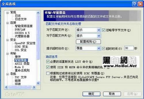 CuteFtp智能覆盖画面