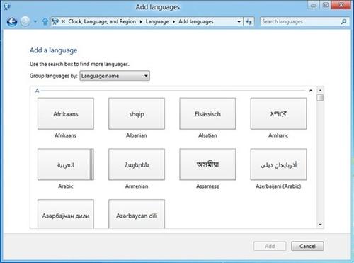 微软Windows 8操作系统将支持109种语言