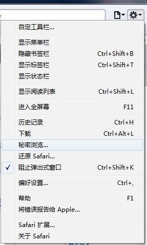 Safari 苹果浏览器隐身浏览